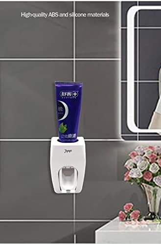 Dispensador de pasta de dente DFGADF, espremedor de pasta dentária automática, montada na parede, para o banheiro do chuveiro, as