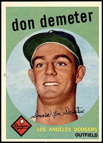 1959 Topps 324 Don Demeter Los Angeles Dodgers NM Dodgers