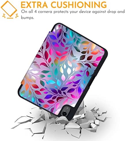 HI Space iPad mini 6 estojo 2021 8,3 polegadas com porta -lápis, suporte colorido para folhas de folhas protetora
