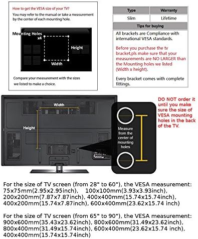 CK Global de baixo perfil TV TV Surça de montagem de parede com nível de espírito integrado para TV LG Modelo de 42 polegadas: 42LD520.