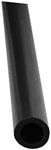 X-dree 4mmx6mm resistente ao calor Tubo de mangueira de borracha de borracha de silicone preto 1m de comprimento (Tubo de Manguera