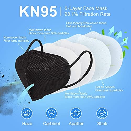 Colplay [30 PCS] KN95 Máscara facial, máscara KN95 embrulhada individualmente, eficiência 98,1%máscaras faciais descartáveis