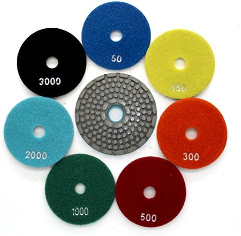 Easy Light 4 Grit 3000 Diamond Diamond Polishing Pads Resina Livro para Pedro de Concreto Polonês 2 PCs Conjunto