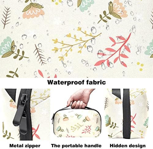 Bolsa de higiene pessoal Kit DOPP pendurado para homens resistentes a água para viajar, desenho animado Flores fofas florais
