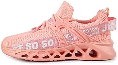 Bestgift casal de tênis respirável, tecido casual sapatos de corrida de lâmina rosa eu39/US6.5