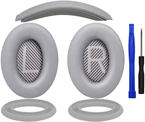 Almofadas de orelha Soulwit Coscões + faixa para a cabeça + Earpads de silicone Protetor de cobertura, kit de substituição para