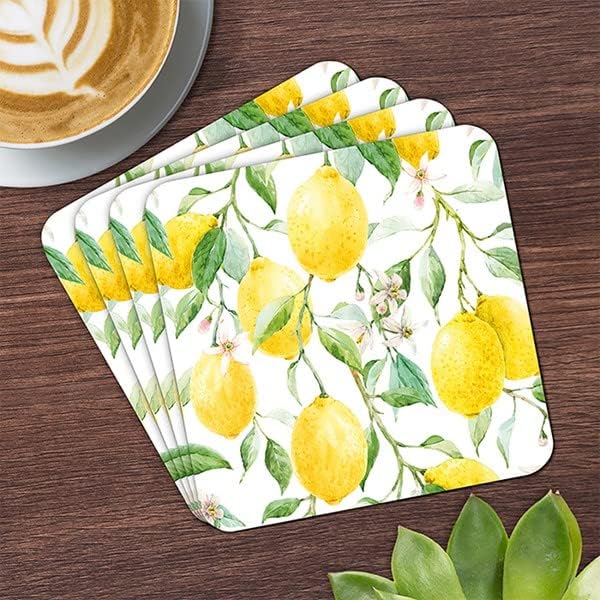 Shudehill Giftware Lemon Grove Coasters Conjunto de 4
