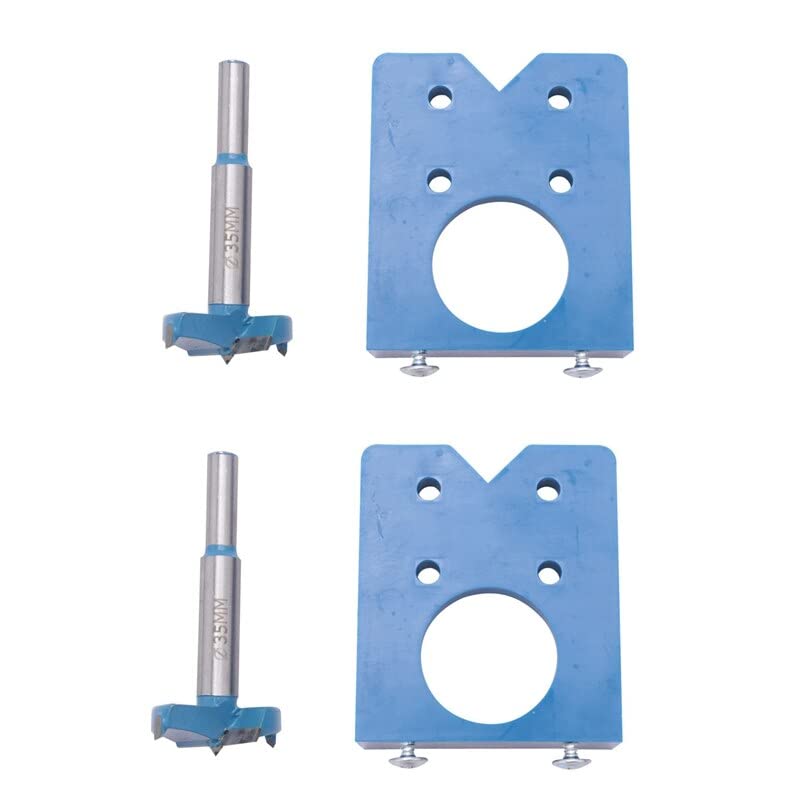 Parte da ferramenta para brocas 2x definidas para dobradiças com dobradiça escondida Jig 2pcs Corte de madeira Carpenter