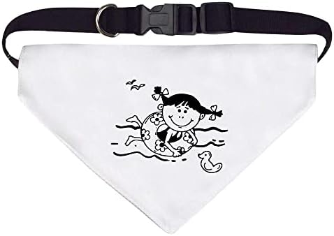 Grande 'Swimming Girl' cachorro/gato/petão bandana