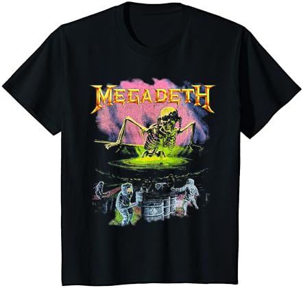Megadeth-camiseta vintage contaminada