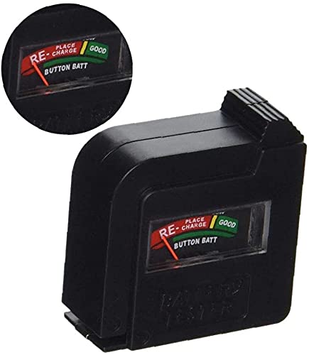 1PC BT -860 Battery Tester verificador 1pc Battery Volt Tester Monitor para 9V 1.5V Button Cell - Black Nice processado