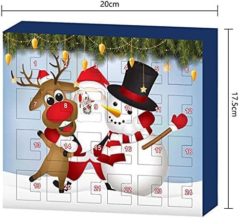 Calendário do advento de Natal Zitiany 2021 para crianças adultos 24 dias de contagem regressiva com 24 PCs Toys Jewelry