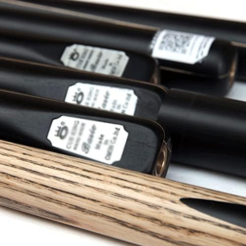 ZSEDP Camada artesanal 3 4 Pistas de slooker articuladas de 9,5 mm de snooker snooker stick com extensão de eixo de cinzas,