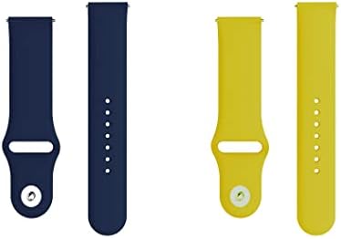 Uma banda de relógio de liberação rápida de Echelon compatível com Huawei Watch GT 2 Classic 46mm Silicone Watch Strap With Button