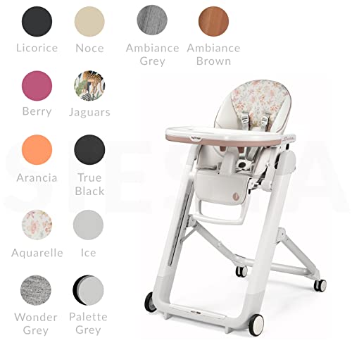 PEG Perego Siesta - cadeira alta compacta multifuncional - desde o nascimento até a criança - reclinável e cadeira alta