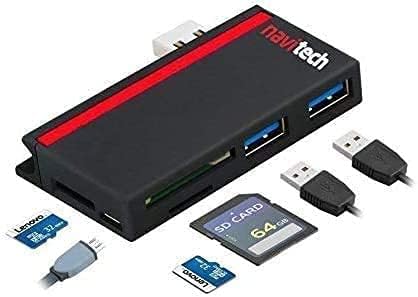Navitech 2 em 1 laptop/tablet USB 3.0/2.0 Adaptador de cubo/micro USB Entrada com SD/micro SD Reader compatível com HP Pavilion 15-EH1012na