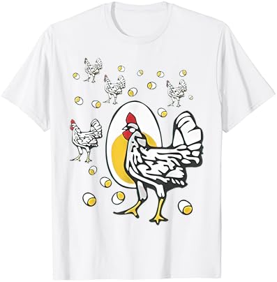 Roseanne Chicken - Roseanne Galo e T -shirt de ovo engraçado