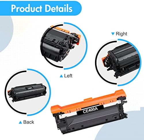 507A TONER TONER SUBSTITUIÇÃO COMPATÍVEL DE 4 PACO para HP 507A CE400A CE401A CE402A CE403A 507X CE400X Enterprise M551 M551N M551DN M551XH M570DN M570DW M575F PRINSTRIMENTO