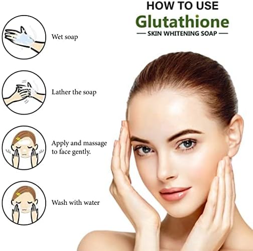 HARSHA GLUTATHIONE SEABO CHEITENÇÃO COM TREE TREE, ALOE VERA, VITAMINA E, ÁCIDO KOJIC para iluminação da pele e sabão iluminado - todos os tipos de pele Pacote de 2