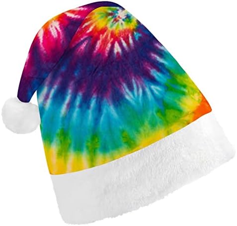Abstract Swirl Design Tie Dye Chapéus de Natal para adultos Chapéus Chapé
