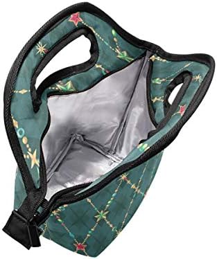 VIPSK Retro Christmas Star Bag Bag Tote Bolsa à prova d'água Bolsa quente mais quente para viagens ao ar livre Picnic