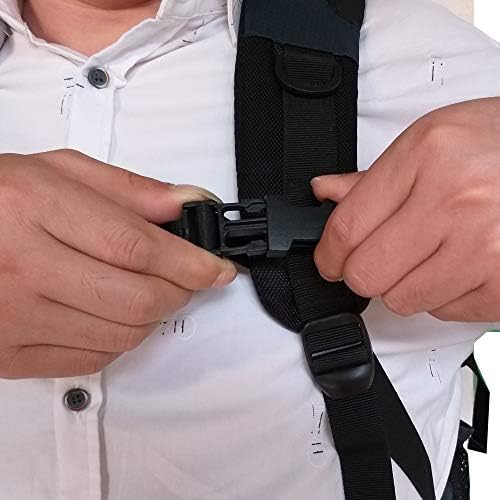 Hdhyk 2 pacote de mochila tira de tórax - nylon - universal ajustável