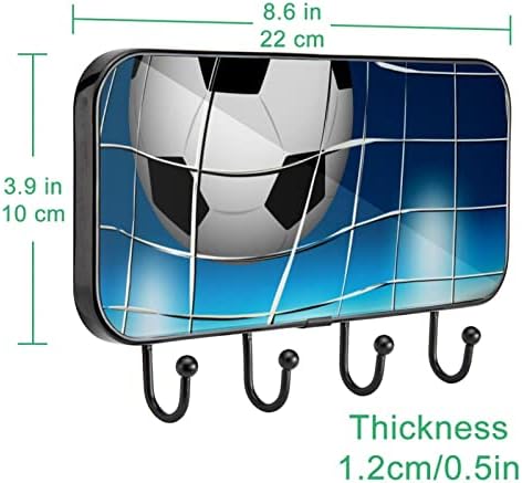 Montagem de parede de bola de futebol no rack de impressão do gol, cacote de entrada com 4 conexão para o chapéu de casaco