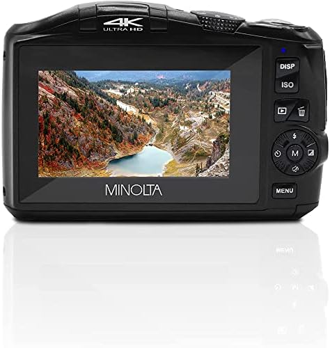 Minolta MND50-BK 48 MP 4K Ultra HD 16X Digital Zoom Digital Camera Paco