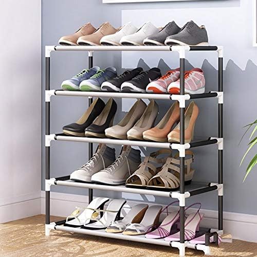 Rack de sapatos de metal pesado GYK, montagem rápida, nenhuma ferramenta necessária, armário de organizador de armazenamento de sapatos em pé para casa, dormitório, escritório