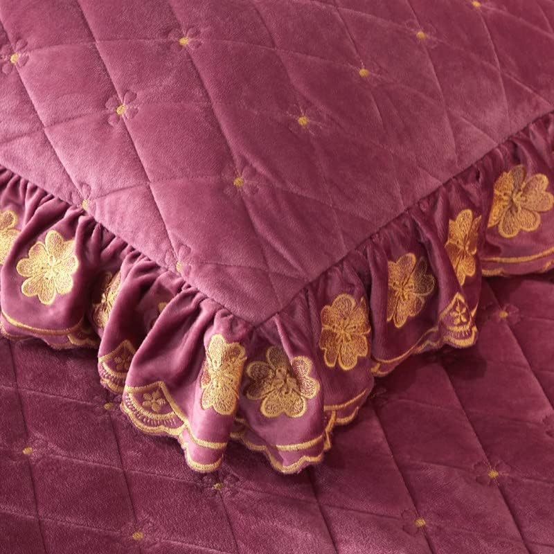 Xqxqfdc Bordado de bordado de veludo para cama 2pcs Conjunto de travesseiro de decoração de retangular para casa adormecida Capas de travesseiro de inverno