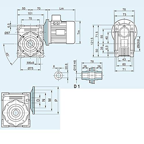 NMRV ametrico 40-80-63B5