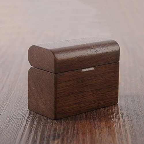 Zerodeko Wood Ring Box Box Ring Ring Ring Rustic Recostake Box de noivado Proposta de anel Ring Container Solder para material de