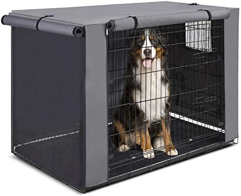 Capa de caixa de cachorro grande - capa de caixa de animais de estimação durável de 30 polegadas, capa de canil de cão de arame