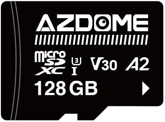 Cartão de memória micro -SD do Azdome 128 GB para Azdome M550 M63 M300 M300S M27 M17 M01 PRO PG02S PG16S PG18S DASH CAM FULL