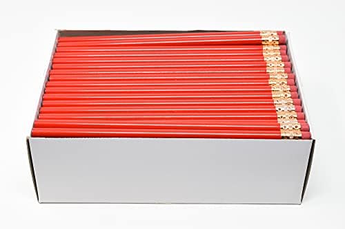 Lápis, em branco, lápis vermelho redondo 144 para uma caixa - chumbo preto