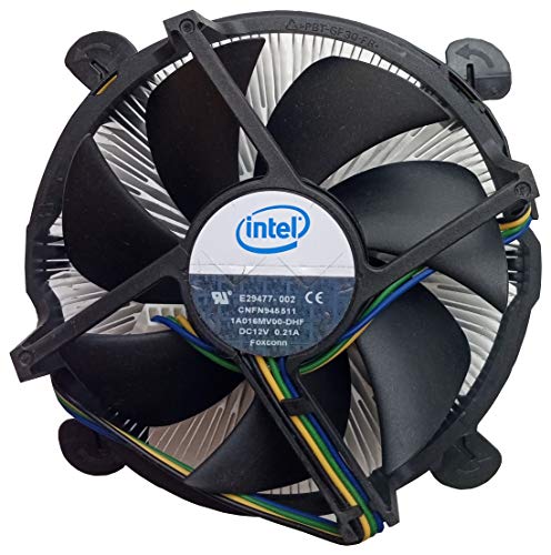 Intel E29477-002 Soquete 1366 Núcleo de cobre/dissipador de calor de alumínio e 4 de ventilador com conector de 4 pinos até o núcleo