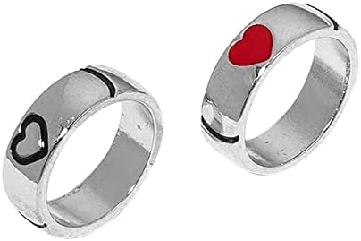 Anéis de engajamento de Yistu para mulheres Simples Cuidado e Antes da moda Anel Ring Anel Trend Heart Ring Ring Day's Presente do
