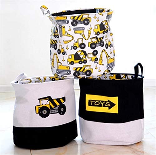 Wionc Cartoon Cars cesto de armazenamento impresso para brinquedos de roupas de tecidos Organizador dobrável cesta de lavanderia para roupas sujas 40x33x40c