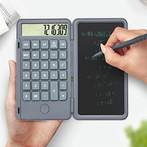 Calculadora de depila calculadora no bloco de notas de lcd comprimido de escrita de 6 polegadas de 6 polegadas de 12 dígitos, também