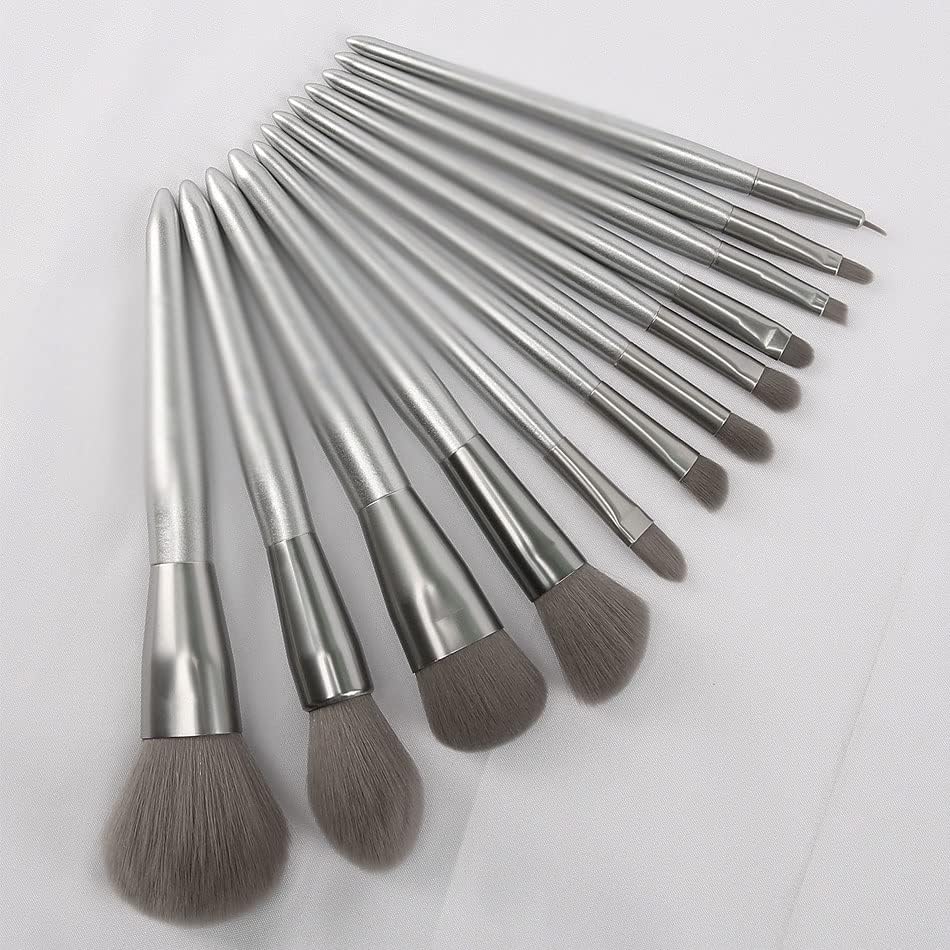 Brushes de 12 pincéis de conjunto completo de pincelas de pó soltas Ferramentas de beleza
