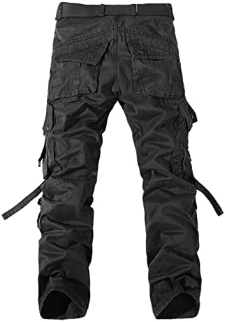 Match Men Cargo Calça Mens ao ar livre calças militares táticas leves ripstop calças com multi-bockets