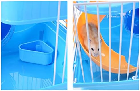 Gaiola de ratos de hamster de mjwdp com sala deslizante de camada dupla de ninho de animais de estimação suprimentos para