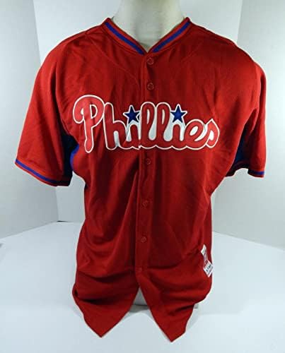 2014-15 Philadelphia Phillies Blank Game emitiu Red Jersey St BP 48 DP46238 - Jogo usado MLB Jerseys