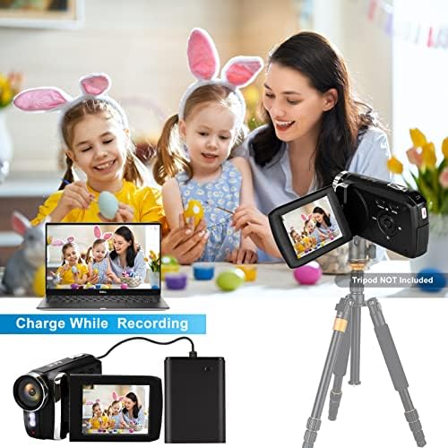 Câmera de vídeo de vídeo, câmera de vídeo digital para crianças, câmera de vlogging de 1080p 36MP para o YouTube, câmera