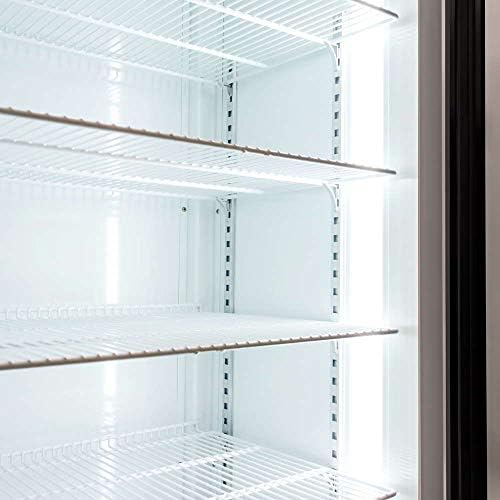 Refrigeração do Procool Comercial deslizando com 3 portas Merchandiser - Alta eficiência de vidro Display Front Display; 53 cúbicos ft., Preto, branco