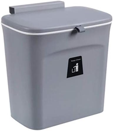 Lata de lixo de montagem de parede Besportble, lata de lixo pendurada, pequena sob a pia de lata de lixo para a porta do armário de cozinha com tampa, pequena sob a pia lata de lixo para banheiro lixo de lixo de lixo ao ar livre