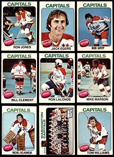 1975-76 OPELO O-PEE-CHEE Washington Capitals Set Set Washington Capitals-Hockey Ex/Mt Capitals-Hockey