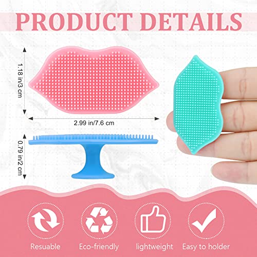 6 peças Silicone Lip Scrub Lipborbro e ferramenta esfoliante de pincel para homens para homens mais suave e com aparência