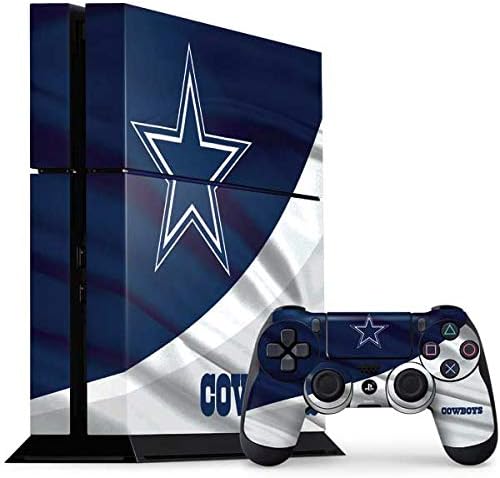 Skinit Decals Gaming Skin Compatível com o Console PS4 e um pacote de controladores - Oficialmente licenciado NFL Dallas Cowboys