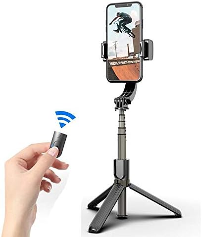 Stand e montagem de ondas de caixa compatíveis com Huawei Nova 8 SE - Selfiepod Gimbal, Selfie Stick Extendeável Vídeo Estabilizador Gimbal para Huawei Nova 8 Se - Jet Black